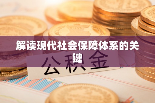 青神解读现代社会保障体系的关键