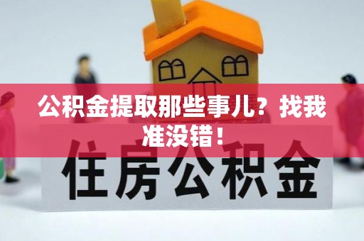 青神公积金提取那些事儿？找我准没错！